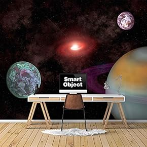Wall Murals for Bedroom Great Universe Giant Planets Removable Wallpaper Peel and Stick Wall Stickers - 66x96 inches