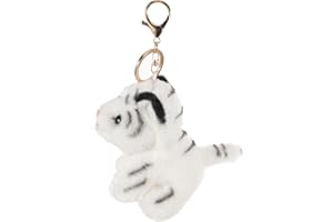 QUMIIRITY Plush Keychain Fluffy Bag Hanging Ornament Soft Cartoon Key Ring Pendant for Boys and Girls Backpack Decor