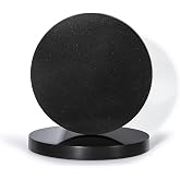 LiWiBet Black Marble Coasters for Drinks Set of 2, Stone Coaster for Men Coffee Table Bar, Office Kitchen & Dining, Home Decor & Protection