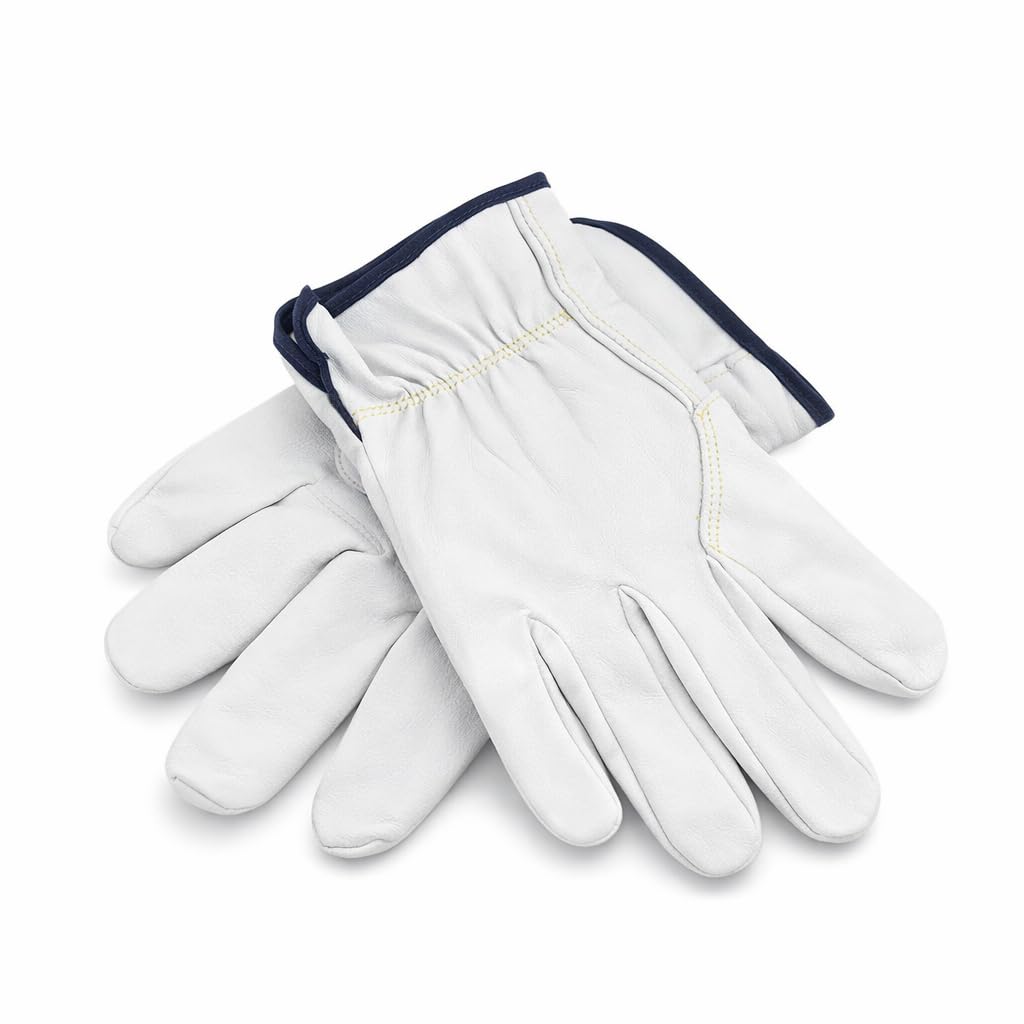 Garosa 1 Pair of Welding Glove Heat Fire Resistant Grain Sheepskin Gauntlets Glove Super Soft Stove Barbecue Glove for TIG Welders Metal Stamping