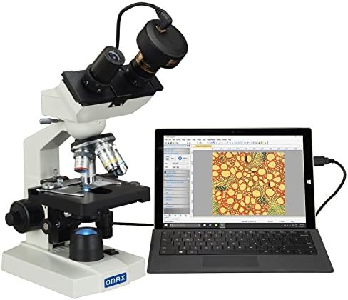 OMAX40X-2500X Binocular Compound LED Microscope with 1.3MP Digital Camera