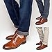 J's.o.l.e Mens Dress Shoes Formal Wingtip Oxford Shoes for Men Cap Toe Lace Up Brown US 11