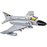 COBI Armed Forces F-4 Phantom II Aircraft Carrier Building Set, 703 Pieces | Printed (pad printed), cockpit for opening, USS Midway model, base, plaque, components from the EU, from 8 years
