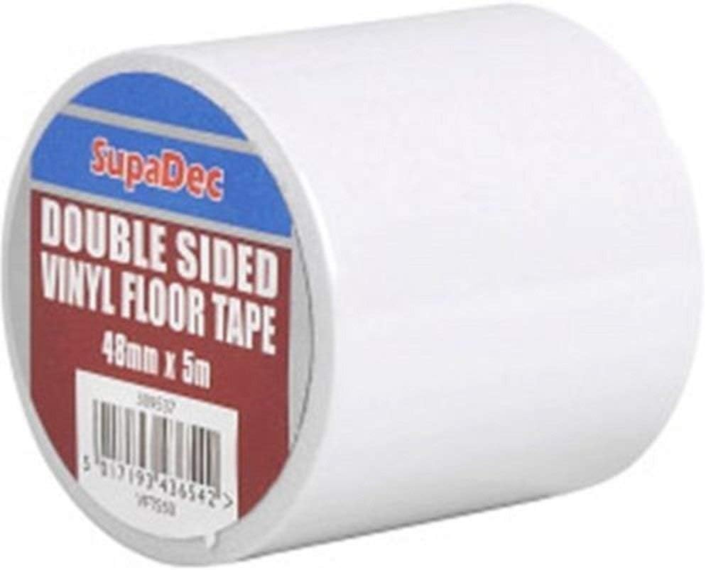 SupaDec Double Sided Vinyl Floor Tape 48mm x 5m Amazon.co.uk DIY & Tools