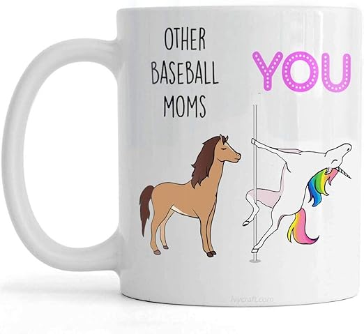 baseball mom mug