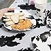 Cow Print Party Supply Set: Cow Print Balloons, Paper Plates, Paper Cups, Napkins and Plastic Tablecloth - Fun Farm Animal or Barnyard Birthday Party Supplies and Decorations - 53 Pieces, Serves 10