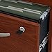 Bush Business Furniture Series C Left Handed L Shaped Desk with Mobile File Cabinet in Mahogany