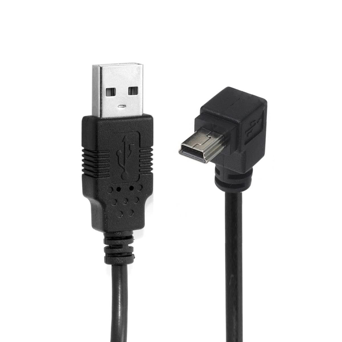 chenyang Mini USB Cable USB 2.0 Male to Mini USB 5 Pin Male 90 Degree UP Angled Charging Data Transfer Extension Cable 0.5M