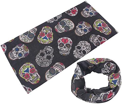 iArtker 12-in-1 Headband - Versatile Sports &amp; Casual Headwear - Constructed with High Performance Moisture Wicking Microfiber.Human Skeleton