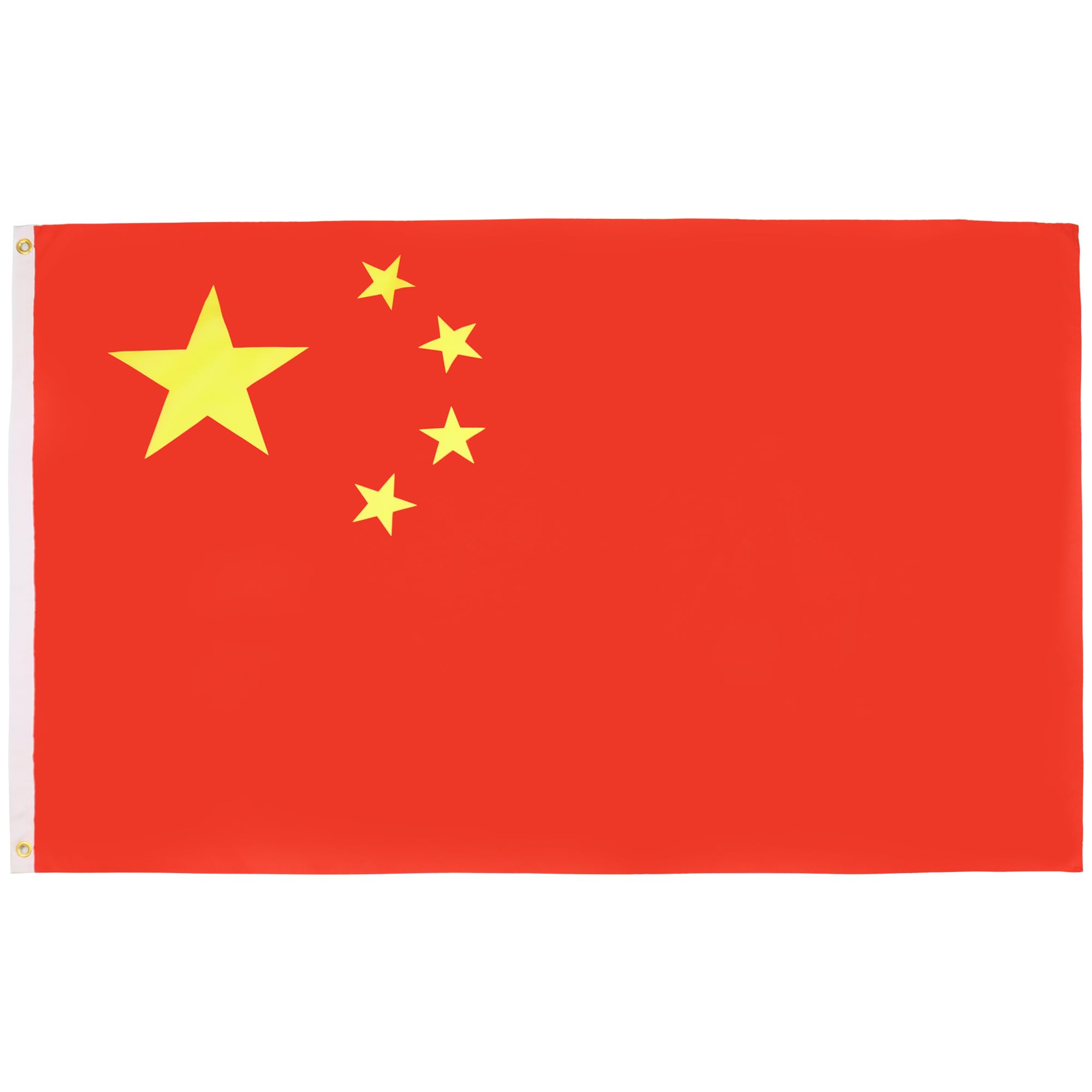 AZ FLAG - China Flag - 3x5 Ft - Light Polyester Chinese Banner with Two Brass Eyelets - Fade Resistant - Vivid Colors - 3' x 5' Feet - 150x90 Cm — image 1