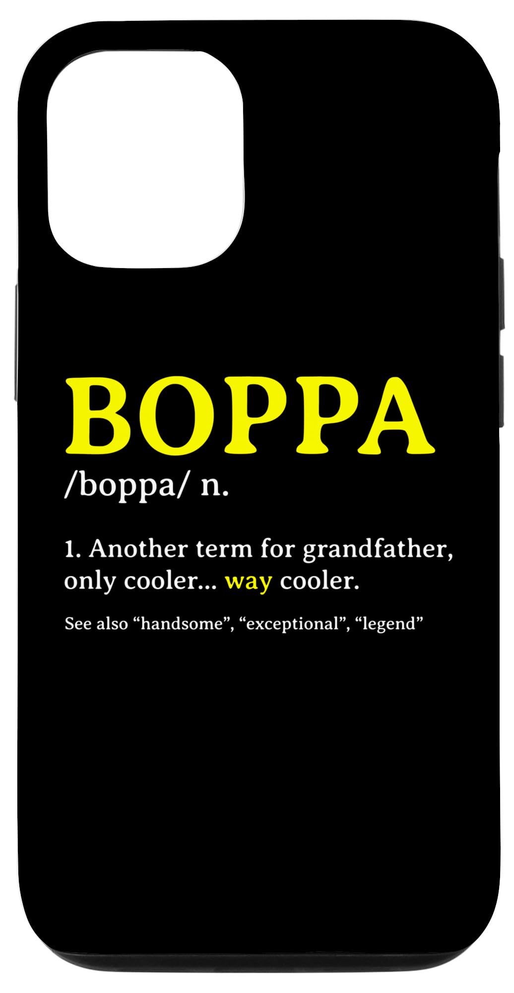 iPhone 14 Pro Boppa Definition Fathers Day - Grandpa -Grandfather Case
