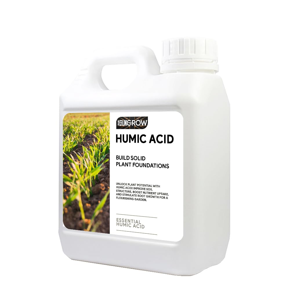 UK Grow Premium Hydroponic and Soil Nutrients - Maximize Plant Growth and Yield (1Ltr, Humic)