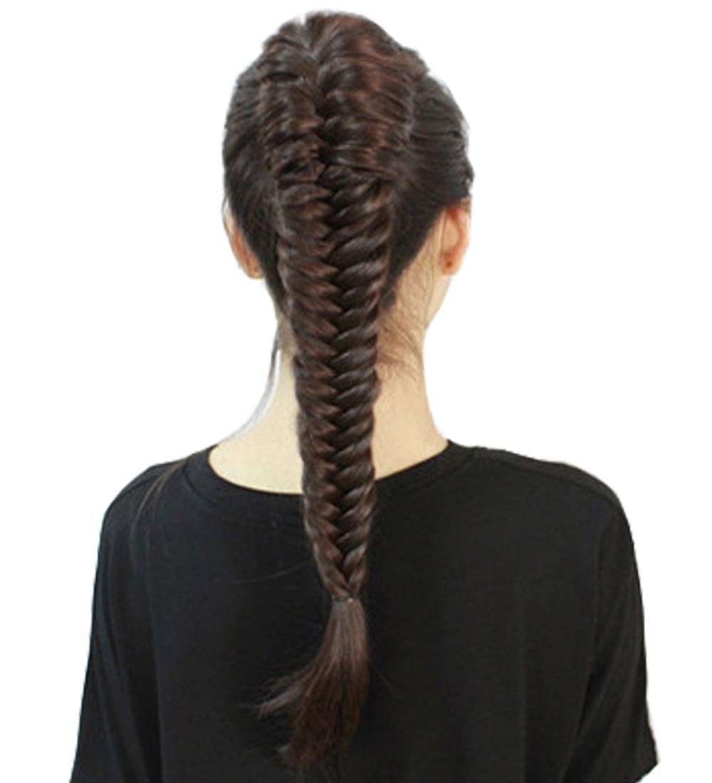 Mua Feibin ポニーテールウィッグロング 三つ編み エクステンション ウィッグ ポニーテール クリップタイプ ロング ワンタッチ エクステ つけ毛 アップ盛り 襟足ウィッグ クリップタイプ ゴムタイプ 50cm Tren Amazon Nhật Chinh Hang 21 Fado