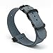 CIVO Heavy Duty G10 Zulu Military Watch Bands Premium Ballistic Nylon Watch Strap 5 White Rings with Stainless Steel Buckle 20mm 22mm 24mm … (Smoke Grey, 24mm)