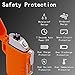 Waterproof Dual Arc Lighter Windproof USB Rechargeable Plasma Lighter Slim Design (Orange)thumb 2