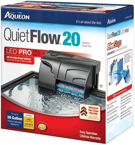 Aqueon QuietFlow 20 LED Pro Power Filter (Item #06081)