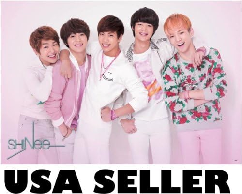 Amazon Com Shinee Standing Pink Bkgrnd Poster 34 X 23 5 Korean