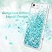 Maxdara iPhone 6 6s 7 8 Case, iPhone 6 6s 7 8 Glitter Case with Screen Protector Girls Women Liquid Floating Bling Sparkle Luxury Pretty Protective Case for iPhone 6 6s 7 8 4.7 inches (Teal)