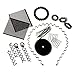 45PCS Hair Styling Kit LuckyFine Hairdresser Magic Hair Clip Styling Pads Foam Sponge Bun Donut Hair Clip Accessory Tool