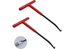 Dianrui 2PCS T-Handle Type Motorcycle Exhaust Spring Hook With Rubber Coating,Exhaust Spring Puller Tool Fit for Vehicle Brake & Riding mower platform Etc K-013-2
