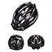 Adult Bike Helmet, Adjustable Lightweight Cycling Helmet with Honeycomb Type 18 Holes Mountain Bicycle Racing Helmet for Men and Women, Black