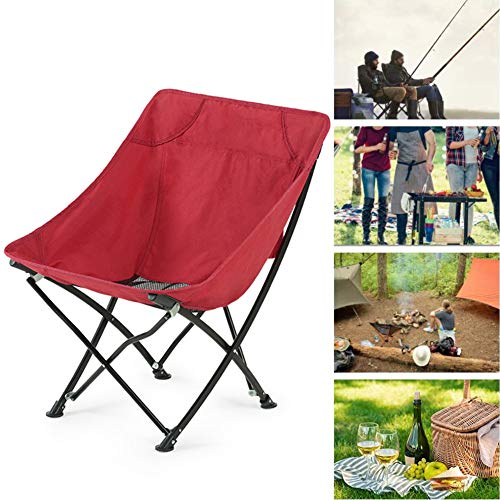 HRXS Campingstuhl, ultraleichter, klappbarer Angelstuhl, kompakter tragbarer Outdoor-Stuhl mit Tragetasche, für Outdoor… – Bild 7