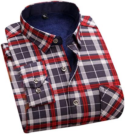TOSKIP Mens Warm Sherpa Lined Fleece 