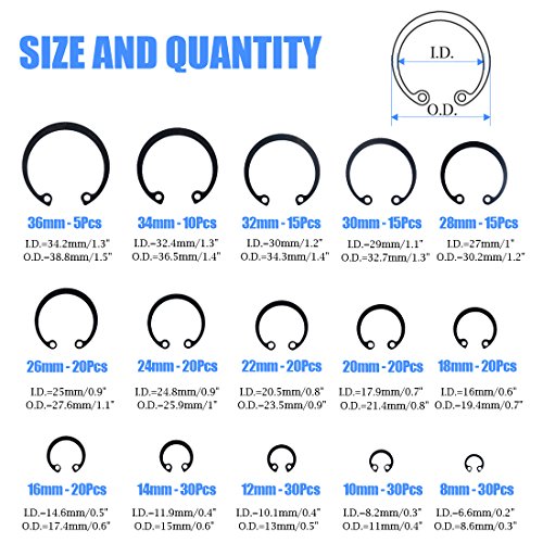 1 Glarks+Internal+Circlips+Retaining+Assortment
