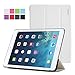 Poetic iPad Air Case Slimline Series - Lightweight Ultra-slim PU Leather Slim-Fit Trifold Cover Stand Folio Case for Apple iPad Air 1st Gen (5th Generation iPad) White