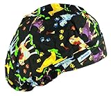Anno Womens Bleach Friendly Banded Surgical Scrub Bouffant Hat Cap AB-HDCSG-BL