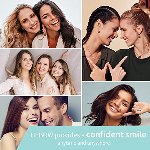 TIEBOW Teeth Whitening,3X Gel Syringes&Whitening Pen with Professional 35% Carbamide Peroxide Teeth Whitener,16X Teeth LED Light Accelerate whitening,Pain Free and Enamel Safe Teeth Whitening Kit