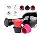 Wine Stoppers,Wine Silicone Caps Stoppers Bottle Sealer，Silicone Reusable Wine and Beverage Bottle Stoppers, Cork Replacement for Wine(Set of 6)