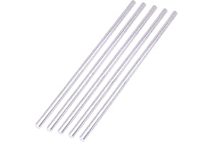 VERNUOS 5 Pieces 3/8" Diameter 6061 Aluminum Round Rod 12" Long,T6511, Extruded, 0.375" Diameter