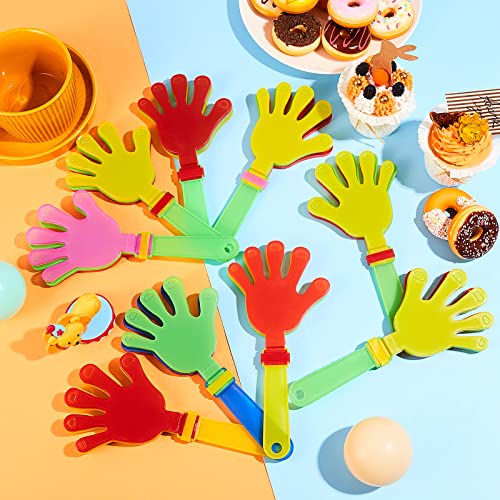 120 Pcs 7.5 Inch Noisemakers Bulk Plastic Hand Clappers Party Favors