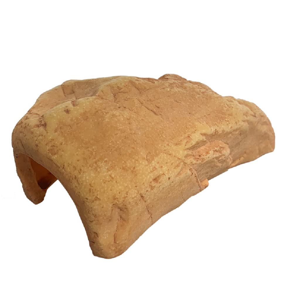 Reptile Rock Hide Cave, Simulation Resin Escaping Hidden Rock Habitat Craft Decoration for Lizards Gecko Spiders Fish Tank (Large)