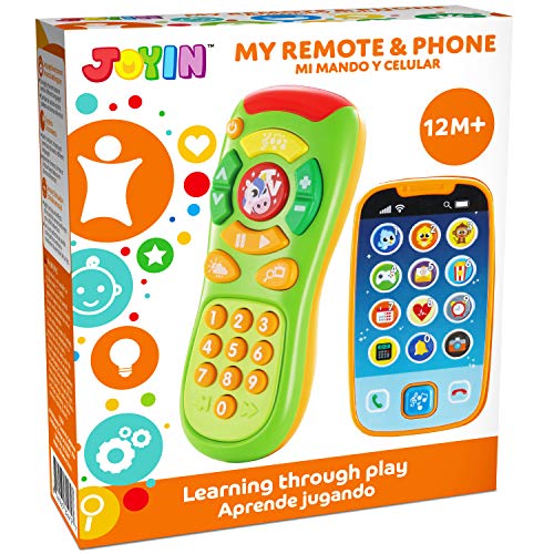 JOYIN Baby Toy Phone, Remote Control and Smart Phone with Music, Fun Musical Learning Toys for Babies, Boys, Boys, or Girls, Birthday and Christmas Gifts