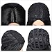 quickwig Short Straight Bob Wigs Black Short Wig Middle Part Synthetic Wigs Shoulder Length Daily Cosplay Party Wigs for Women 14 inches