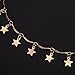 Manerson Lucky Star Choker Necklace Pendant Disc Chain, Gold#2, Size No Size