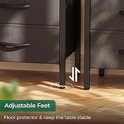 Huuger Nightstands Set of 2, 27.6 Inch End Tables