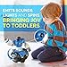 WolVol Bump and Go Robot Toy - Realistic Action with Interactive Sound & Bright Lights - Perfect Gift for Any Occasion for Kids Boys & Girls
