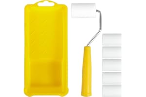 Mini Foam Paint Roller Painting Decorating Kit,6Pcs Mini Paint Roller Kit,Mini Foam Paint Roller Painting Decorating Set,Smal