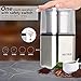 Secura Automatic Coffee Grinder and Spice Grinder with Stainless Steel Blades Removable Bowl, 2.5 Ounce , Silver