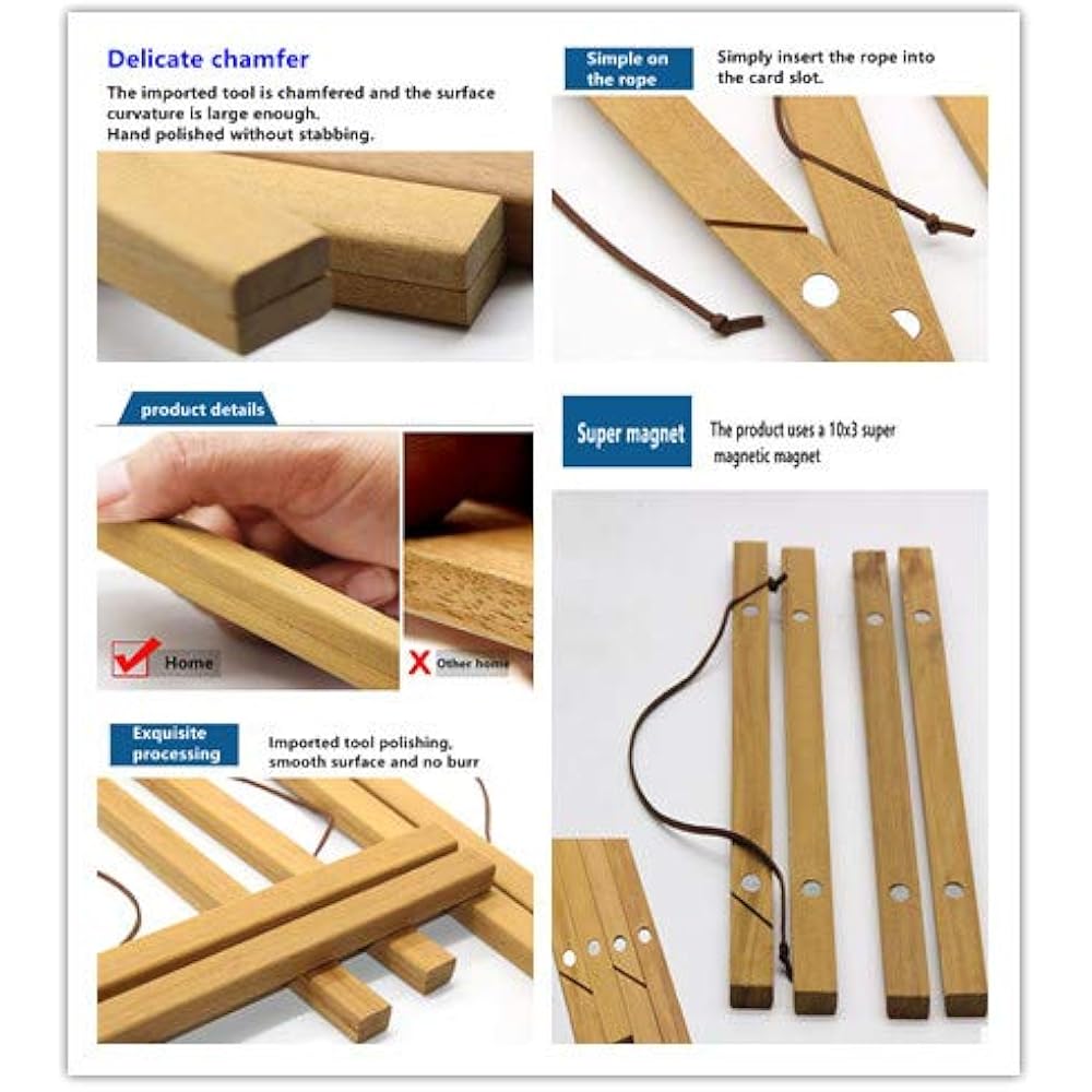 2 Pack Poster Frame, 24x36 24x32 24x18 24x24 Light Wood Wooden