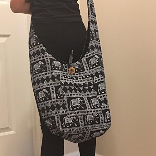 Good quality Hippie Boho Asian Thai Style Hand Made cotton Fabric Woven Sling Shoulder Tote cross body bag From Chiangmai Thailand Christmas Gift