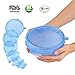 Silicone Stretch Lids Wuudi 6 Pack of Various Sizes BPA Free FDA Approved Food Covers for Cups, Pots, Can,bowls,Dishes,Jars