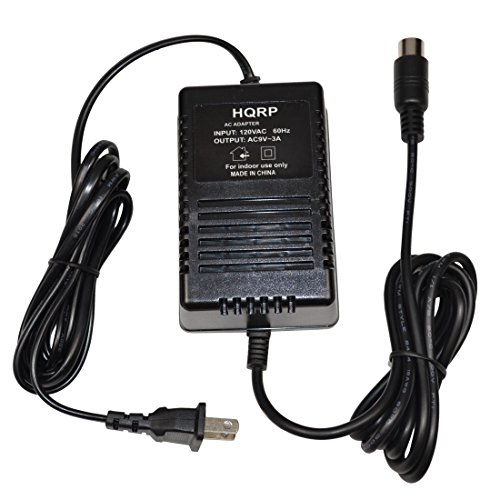HQRP 9V AC Adapter for Digitech PS0912 BP8 RP5 RP6 RP7 RP10 RP12 RP14D RP2000 4 PIN DIN Power Supply Cord + Coaster