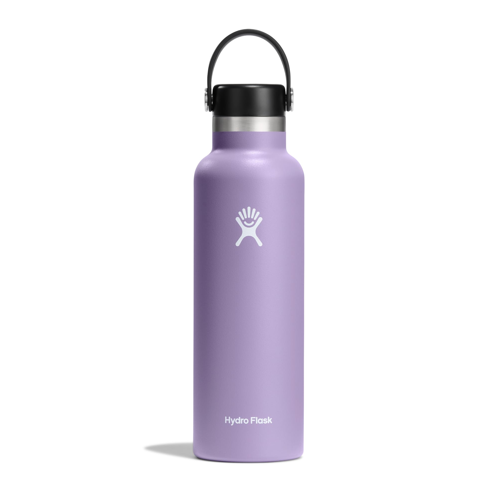 Hydro Flask - Water Bottle 621 ml (21 oz) - Vacuum Insulated Stainless Steel Water Bottle with Straw Cap - BPA-Free - Standard Mouth - Moonshadow, Fossil — image 1