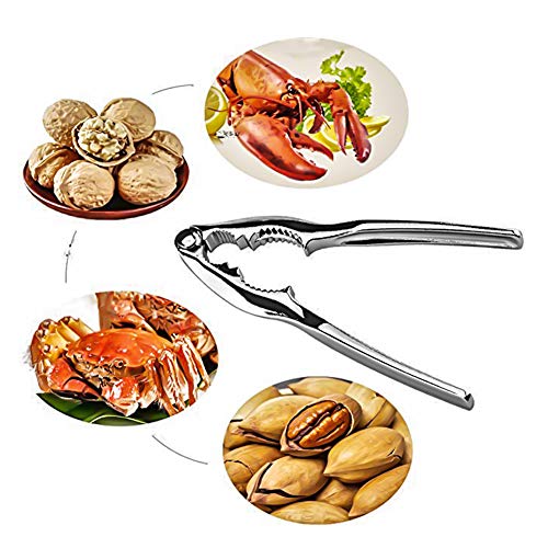 10 Pieces Seafood Tools Set including 2 Lobster Crab Crackers, 4 Forks and 4 Lobster Shellers