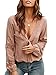 Ofenbuy Womens V Neck Lantern Long Sleeve Blouse Hollow Out Casual Summer Shirts Tops