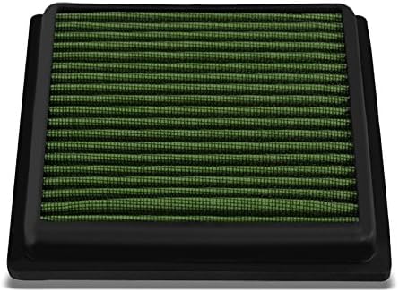 Reusable Green High Flow Drop-In Panel Air Filter Replacement For Infiniti 08-13 G37/08-12 EX35/11-12 G25/14-16 QX50